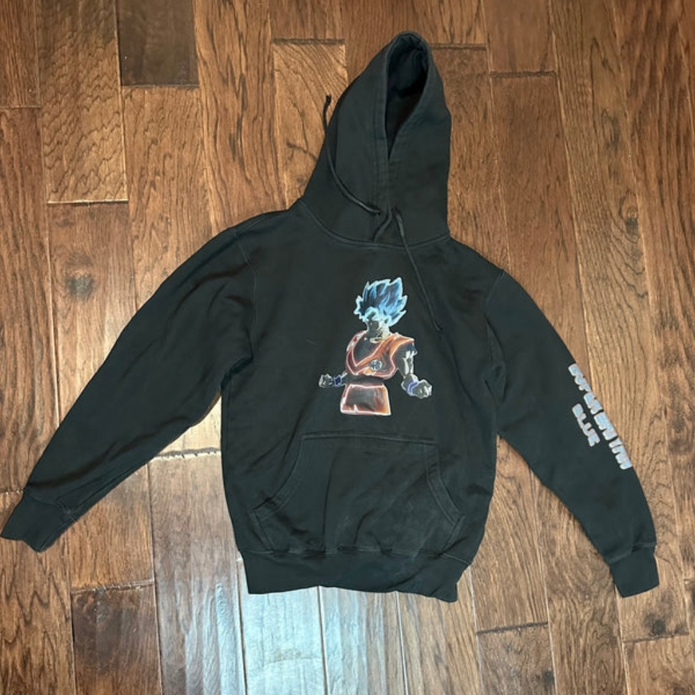 Dragon Ball Super Goku Ultra Instinct Men's Black Sweatshirt - Small